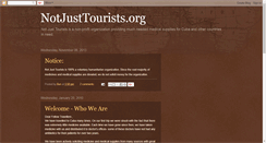 Desktop Screenshot of notjusttourists.org